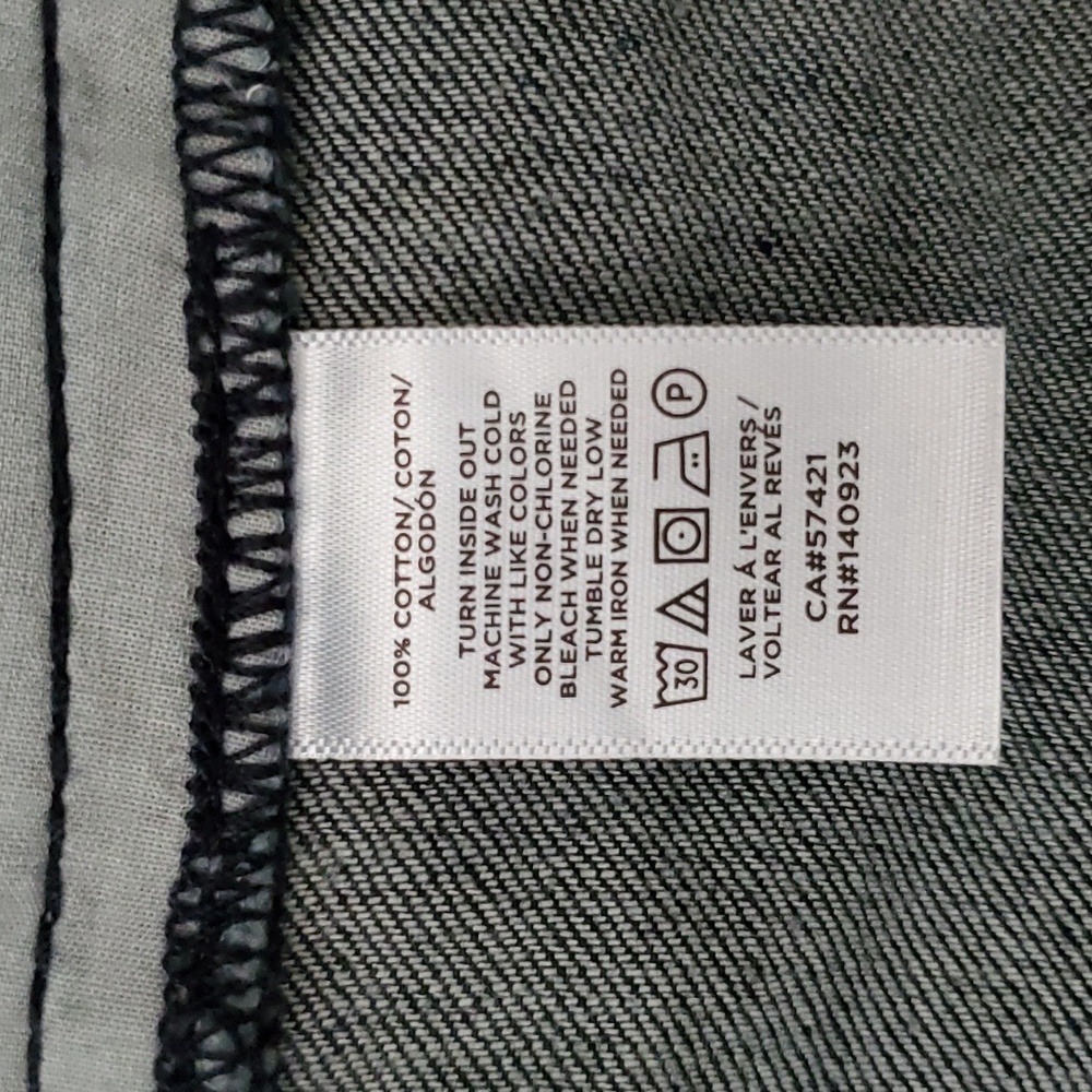 π SOLD π LOFT Dark Blue Denim Shorts SIZE: 8 - Picture 8 of 11